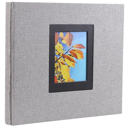 Linen Hardcover Photo Album 4x6 600 Photos,Fabric Large Photo Book,Grey - color: Grey, size: 600Photos