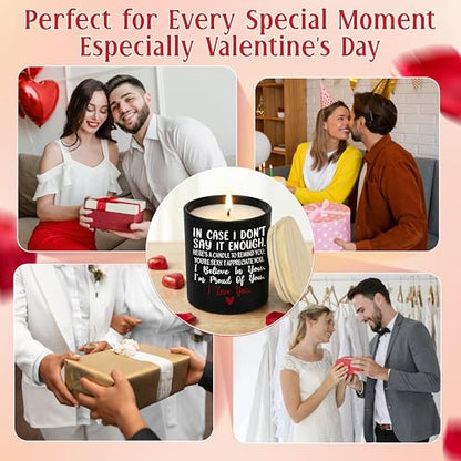 Anniversary Wedding Gifts for Women Men, Scented Candle 10 oz | Birthday Gifts for Wife Husband, Gift for Boyfriend Girlfriend, Long Lasting Burn, Vanila Lavender Candle, Ready To Gift - color: In Case