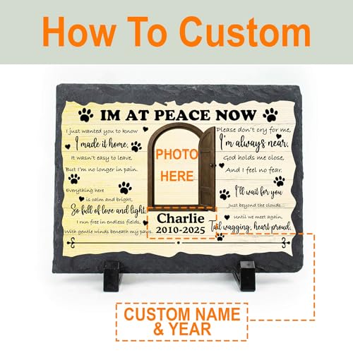 Personalized Pet Memorial Stone for Loss Dogs Cats - color: Memorial 6