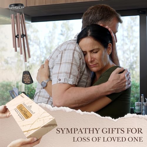 SteadStyle Sympathy Gifts for Loss of Loved One, Memorial Wind Chimes 26 in