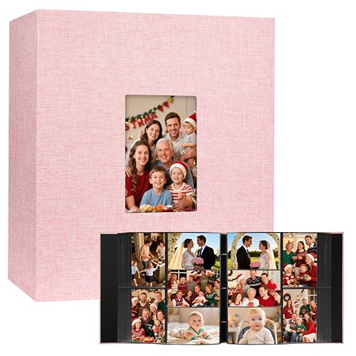 Extra Large Capacity 4x6 Photo Album, Holds 1000 Photos, Pink - color: Pink