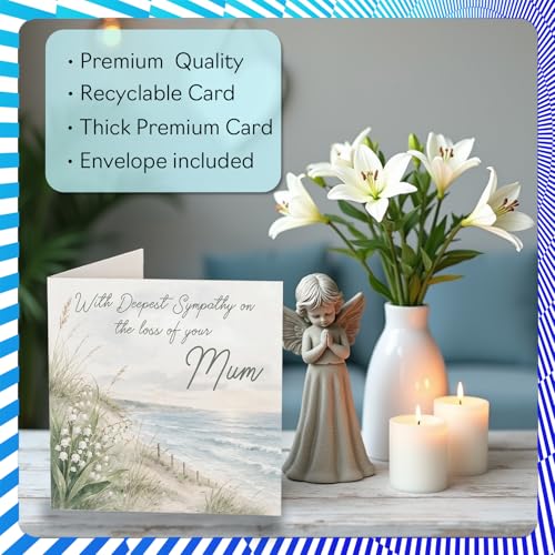 Stuff4 Comforting Sympathy Card, Loss of Mum - color: Mum