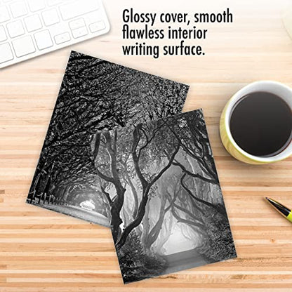 The Best Card Company - 10 Blank Note Cards with Envelopes (4 x 5.12 Inch) - Black & White Photos, Bulk Boxed Set - Pathways AM6280OCB-B1x10 - style: Pathways