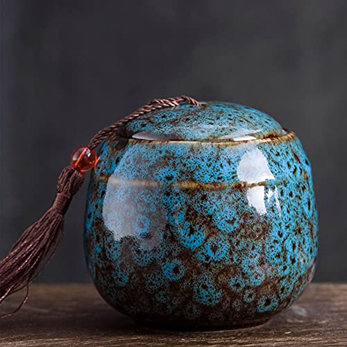 Small Ceramics Urn, Keepsake Urns for Human Ashes, Mini Cremation Urns - Fits a Small Amount of Cremated Remains - Display Burial at Home or Office Decor