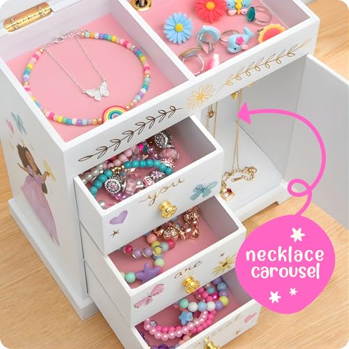 Giggle & Honey® Princess Musical Jewelry Box for Girls - style: Perfect Princess