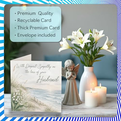 Stuff4 Comforting Sympathy Card, Loss of Husband - color: Husband