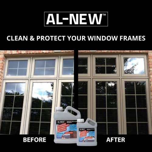 AL-NEW Aluminum Restoration Cleaning Solution | Clean & Restore Patio Furniture, Stainless Steel, and Other Household Metal Surfaces (32 Ounce Kit) - style: 32oz Kit