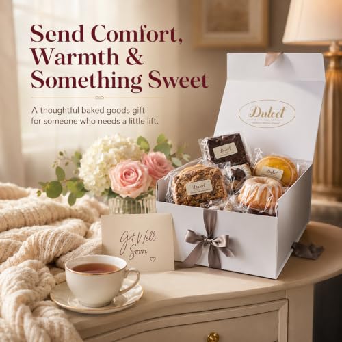Food Gift Baskets, Get Well, Wedding/Anniversary, Birthday Gift Basket for Women, Men, Friends, Him, Her, and Moms, Dad Food Gifts by Dulcet Gift Baskets - color: Get Well