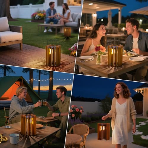 2-Pack Solar Lanterns Outdoor Hanging Portable Table Top Decorative Lamp DIY Lantern Lights Water-Resistant for Outside Patio Yard Garden Porch - style: Solar D