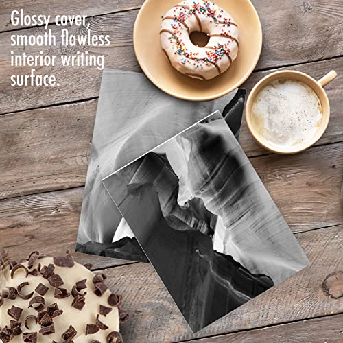 The Best Card Company - 10 Blank Note Cards with Envelopes (4 x 5.12 Inch) - Black & White Photos, Bulk Boxed Set - Free Forms M3310 - style: Free Forms