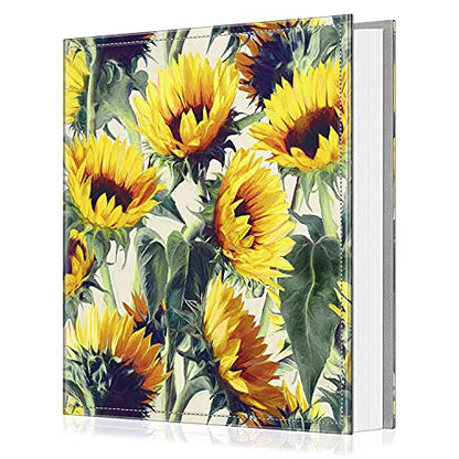Fintie Photo Album 4x6 Photos - 600 Pockets Large Capacity Albums Book | Vegan Leather Cover, 4X6 Picture Keepsakes, Family/Wedding/Travel Memory Book, Baby/Kids/Boys/Girls Gift, Sunflowers - color: Sunflowers