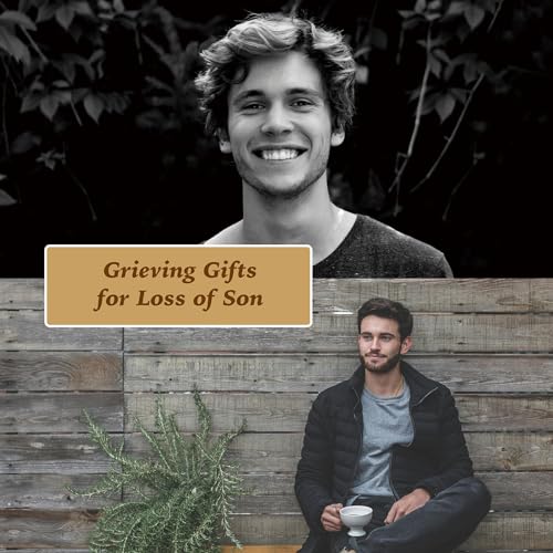 Son Grieving Gift, Sympathy Condolence Remembrance Memorial Gifts | Letters To My Son In Heaven Faux Leather Journal with Window Cover 200 Pages A5 Lined for Family Friend Who Loss of Son - style: Son