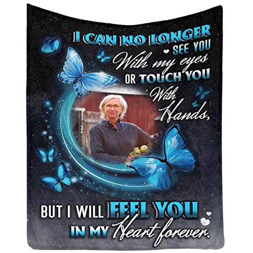 InterestPrint Custom in Loving Memory Blanket, I Will Feel You in My Heart Forever Blanket Throws - color: Multi 25, size: 30 x 40 Inches