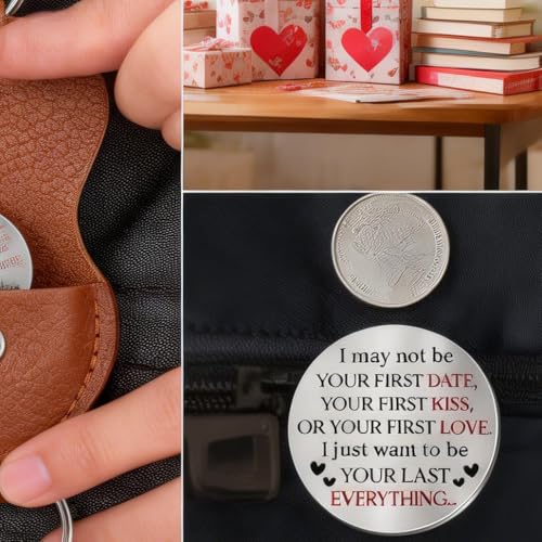 Your Last Everything Couple Coin, Love You Forever for Him And Her Pocket Hug Token Valentine Accessory Gift Jewelry