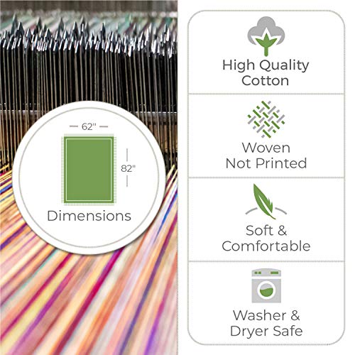Pure Country Weavers Tranquil Garden Blanket XL - When Someone You Love Becomes A Memory - Sympathy Bereavement Gift Tapestry Throw Woven from Cotton - Made in the USA (82x62) - color: Tranquil Garden, size: 82" x 62"