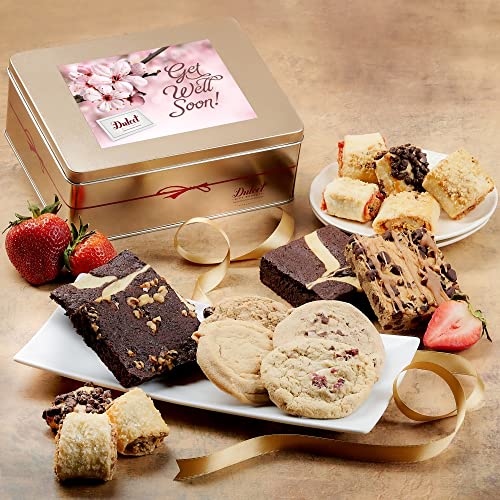Get Well Gift Basket Gourmet Food Gifts, Women, Spouse, Friend, Grandmother, Co-worker, Boss, Students, Sister or Brother By Dulcet Gift Baskets - style: Get Well