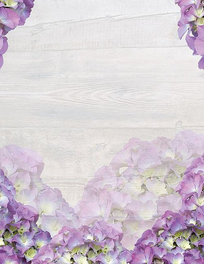 Great Papers! Hydrangea Bouquet Letterhead, for Invitations, Announcements and Personal Messages, Printer Friendly 8.5" x 11", 50 Pack (2023068)