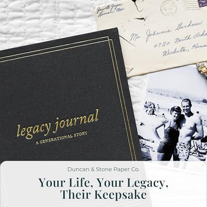Duncan & Stone Legacy Journal for Grandparents, Memory Book, Ivory - style: Legacy Ivory