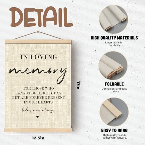 Boat Wades Poster Hanger Frame, In Loving Memory Wedding Sign, 12x16 Inch