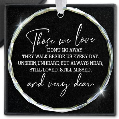 Memorial Sympathy Gift for Loss of Loved One Ornament Bereavement Spiritual Remembrance Condolence in Memory Grief Gifts for Loss of Loved One Glass Ornament