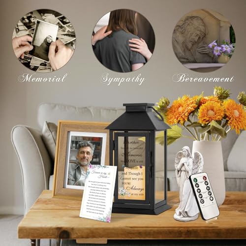 Memorial Lantern for Brother with LED Candle - color: Brother