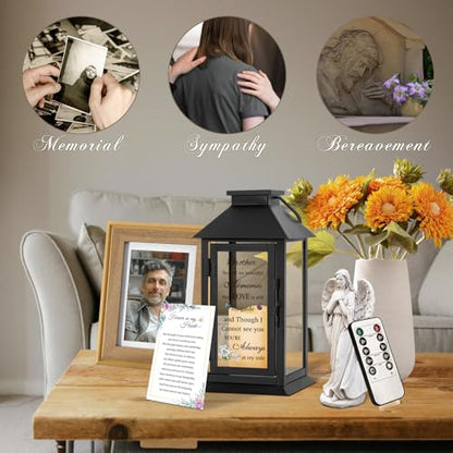 Memorial Lantern for Brother with LED Candle - color: Brother