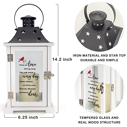 Memorial Lantern, Unique Sympathy Memorial Gifts for Loss of Loved One, Mother, Father, Husband, Bereavement Gift Ideas, Condolences Funeral Gifts, Remembrance Gifts - Those We Love Don't Go Away