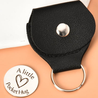 Best Friends Gifts for Women Men - Pocket Hug Keychain Friend Bff Bestie Birthday Christmas Gift Long Distance Relationship Gifts A True Friendship is A Journey Without An End Keychains Double Sided - color: A True Friendship