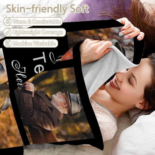 Personalized Blanket for Father's Day | Custom Photo Gift for Dad, Husband, Grandpa - Customized Style 11 - color: Style 11