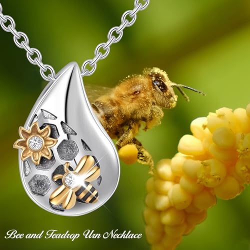 Turtle Angel Dog Butterfly Cremation Jewelry for Ashes Stainless Steel Urn Necklace Ash Holder for Women Men - style: waterdrop