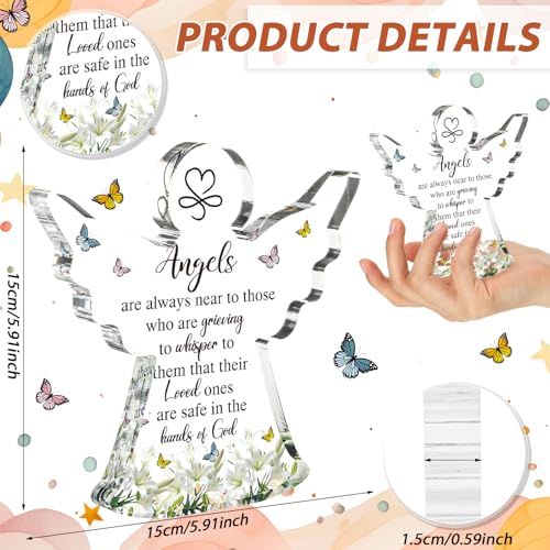 Jetec Sympathy Bereavement Gift in Memory of Loved One,Cute Angel - style: Cute Angel