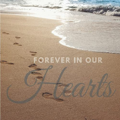 Beach Sunset Funeral Guest Book: Celebration of Life: Memorial, Condolence & Remembrance Book | Family & Friends Keepsake Sign In Book with Registry Lines for Names, Address Messages & Picture Insert
