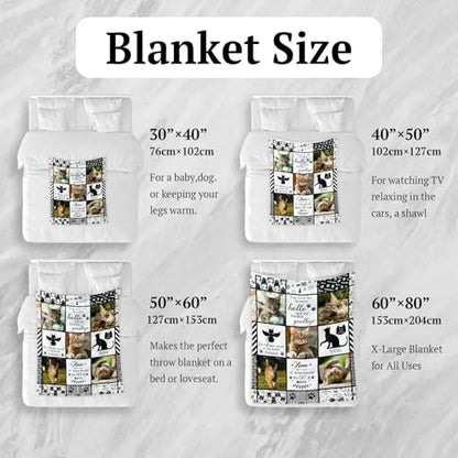 WFR Personalized Memorial Blanket for Loss of Cat,Pet Sympathy Gift for Cat