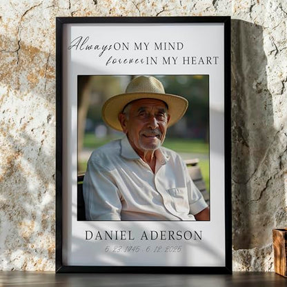 Customizable A Limb Has Fallen Poem Memorial Plaque Sign Frame. Personalize With Your Lost Loved Ones Name and Dates, Memorial Gifts For Loss of Dad Photo - color: Design 1