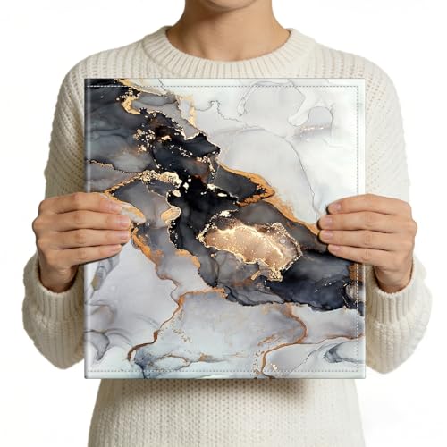 Fintie Photo Album 4x6 Photos - 600 Pockets Large Capacity Albums Book | Vegan Leather Cover, 4X6 Picture Keepsakes, Family/Wedding/Travel Memory Book, Baby/Kids/Boys/Girls Gift, Cloudy Marble - color: Cloudy Marble