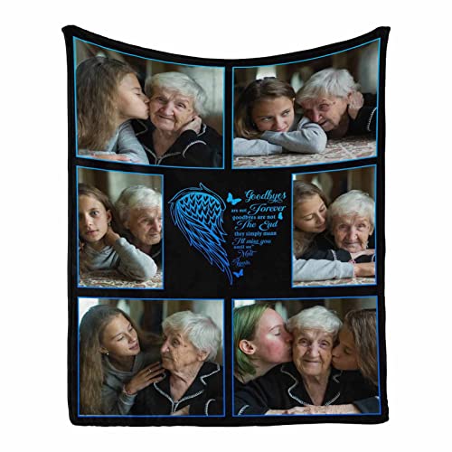 InterestPrint Remembrance Memorial Blankets for Loss of Loved One Butterfly Blankets for Funeral Sympathy Blanket Remembrance Gift Blanket - color: Multi X42, size: 30 x 40 Inches