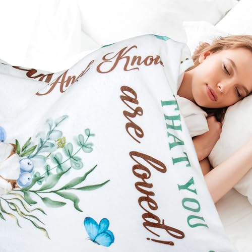 Get Well Gifts for Women, Inspirational Gifts for Women, Sympathy Gift, Thinking of You Gifts, Birthday Gifts for Woman, Feel Better After Surgery, Healing Blanket Throw 50“x60” - color: Warm Hug