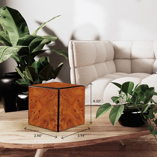 LifeSong Small Wooden Cremation Urn: Cherished Keepsake for Loved Ones - Elegant Memorial Gift & Keepsake Box (Dark Brown) - color: Dark Brown Non Personalized