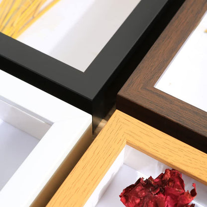 Shadow Box Picture Frame,Frame for Dried Flowers,1.2" Deep Hollow Display Frame,Graduation Cap Shadow Box for Wall and Tabletop Display Bouquet Mementos Medals Photos Memory Box (12x16“)