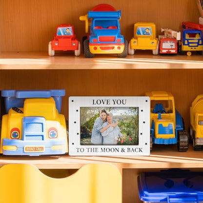 Love You To The Moon And Back Picture Frames, Couples Picture Frame, Tabletop Photo Frame for Men Women Wife Husband, Honeymoon Wedding Valentine's Day Gifts, Home Table Decorative Supplies-03 - style: Love You To The Moon
