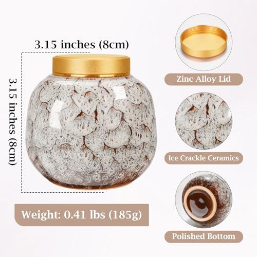 Dletay Small Urns for Human Ashes Keepsake Ceramic Mini Cremation Urns for Human Ashes Memorial Small Urn for Ashes Funeral Keepsake White Urn