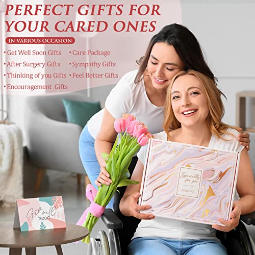 Get Well Soon Gifts for Women, Inspirational Birthday Gifts for Women, Self Care Package Get Well Gift Baskets for Friends After Surgery, Sympathy Thinking of you Gifts, Feel Better Cancer Care Gifts - color: A1.Pink