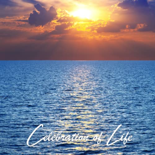 Funeral Guest Books Celebration Of Life: Sunset Memorial Funeral Guest Book