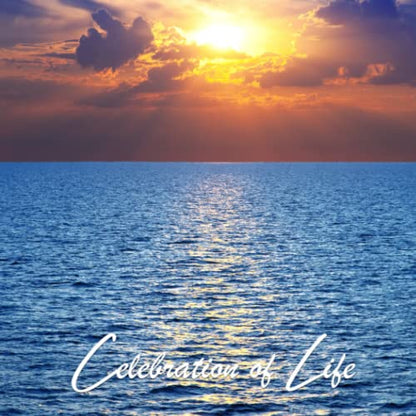 Funeral Guest Books Celebration Of Life: Sunset Memorial Funeral Guest Book