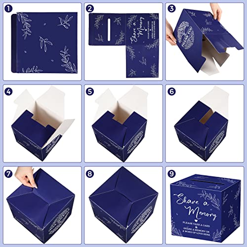Pajean 50 Share a Memory Cards and Box, Dark Blue, Trendy - color: Dark Blue, style: Trendy