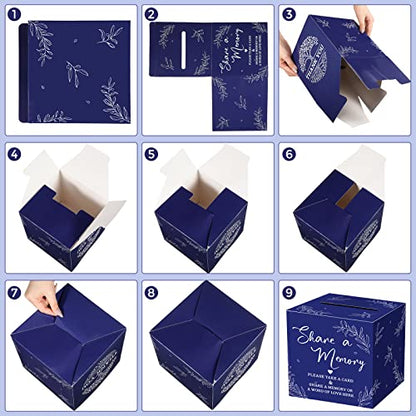 Pajean 50 Share a Memory Cards and Box, Dark Blue, Trendy - color: Dark Blue, style: Trendy