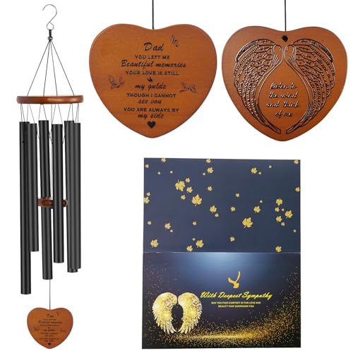Memorial Gifts for Loss of Father,Windchimes in Memory of a Loved One Sympathy Gifts for Loss of Dad Memorial Wind Chimes for Loss of Father Remembrance Funeral Bereavement Gifts - size: Father