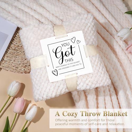Get Well Soon Gifts Baskets for Women, Self Care Package After Surgery | Thinking of You Sympathy Gifts, Feel Better Encouragement Gift for Woman Sick Friends Mom w/Blanket