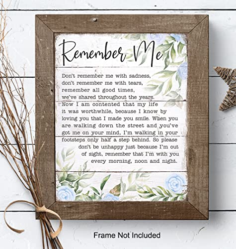 Bereavement Gifts - Remembrance Gifts - Pet Dog Cat Memorial Art - Encouragement Print - Inspirational Uplifting Positive Quotes Wall Art Decor - In Loving Memory Artwork - In Memory of Loved One