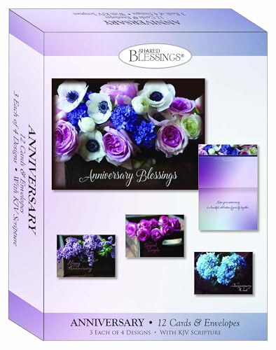 Anniversary Blessing Cards KJV, 12 Count